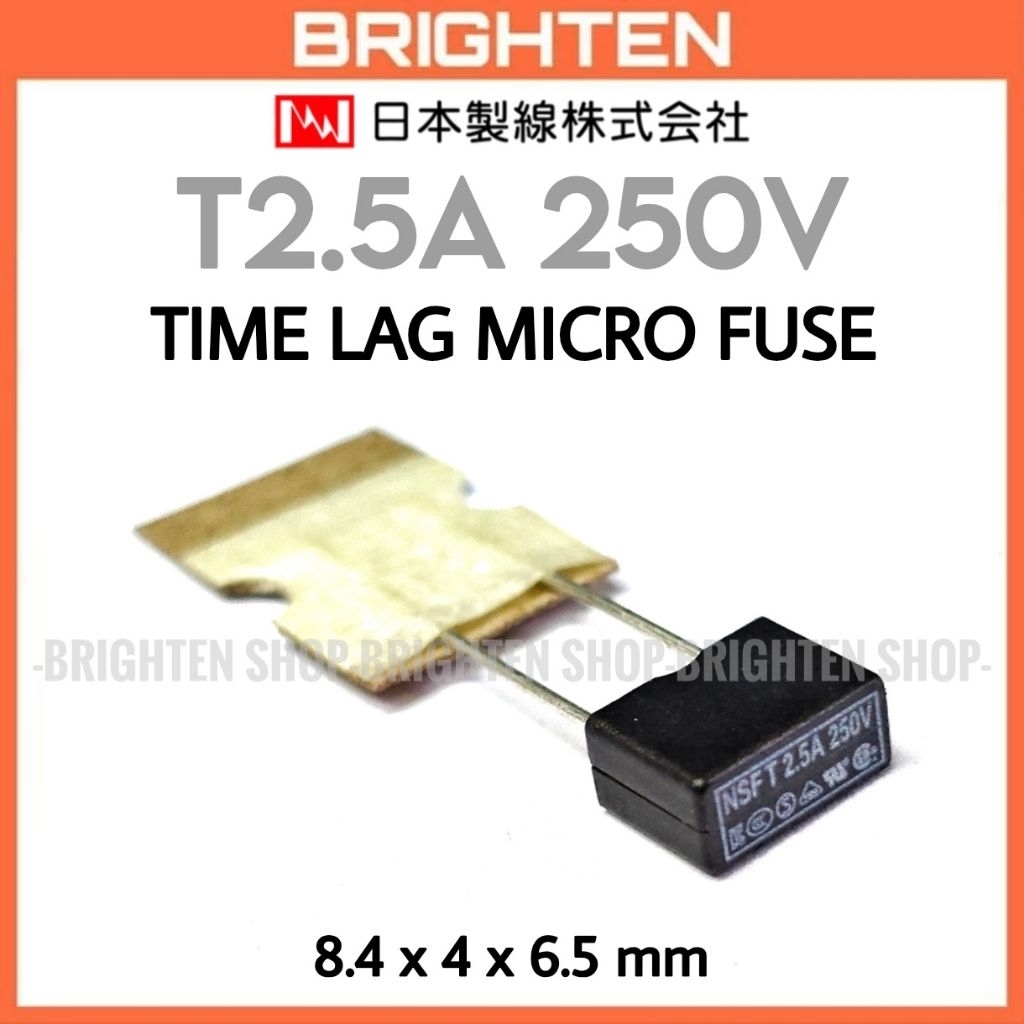 NSF Micro Fuse 2.5A 250V Time Lag T2.5A การดําเนินการช้า