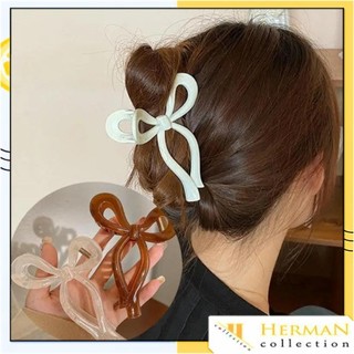 HC Jepitan Rambut Pita Ribbon Bow Premium Hair Claw Clips Jedai Fashion Kuat Feminim Model Pita  Jedai Rambut Kekinian ala Korea