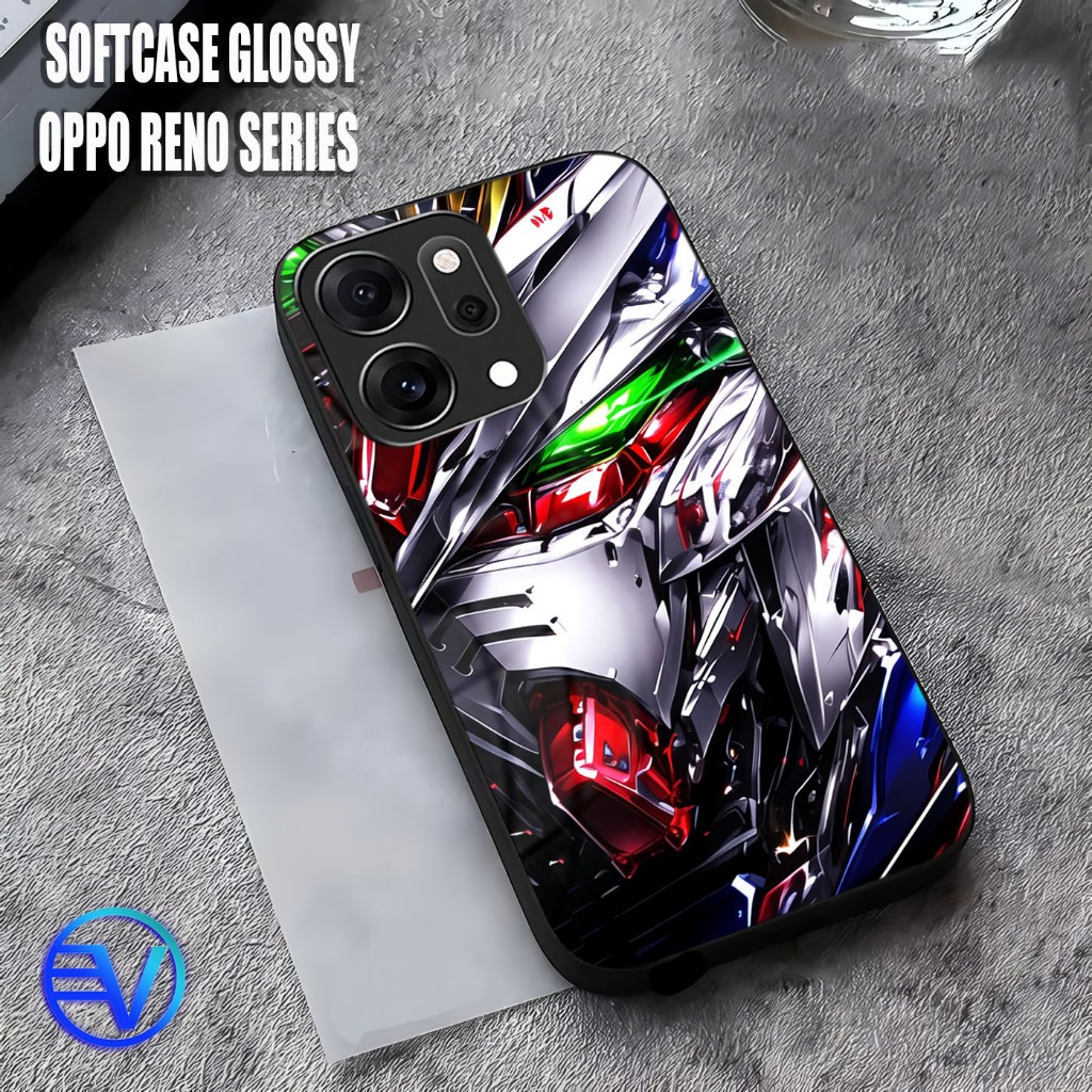 HP [ GT92 GUNDAM ] เคส HD มันเงา Oppo RENO 13/13 PRO/13F/14/14 PRO/14F/ตัวป้องกันกล้องซิลิโคน Softca
