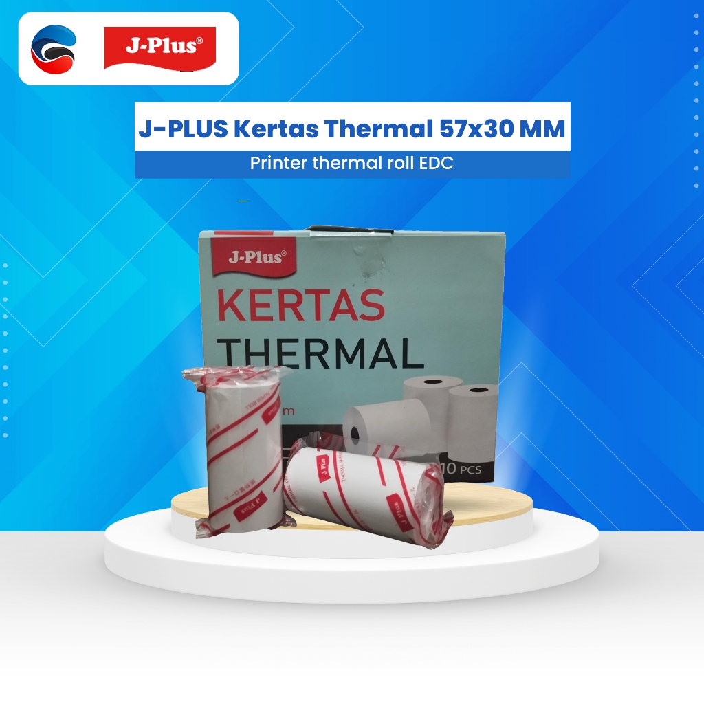J-PLUS กระดาษความร้อน 57x30 MM EDC เครื่องพิมพ์ม้วนความร้อน 57 x 30 JPLUS กระดาษความร้อน Coreless (1