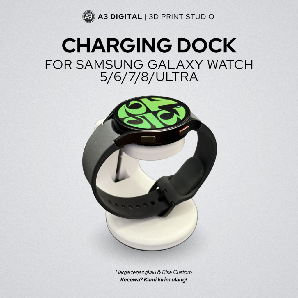 3D พิมพ์แท่นชาร์จแนวตั้งแม่เหล็กสําหรับ Samsung Galaxy Watch 5/6/7/8/Ultra