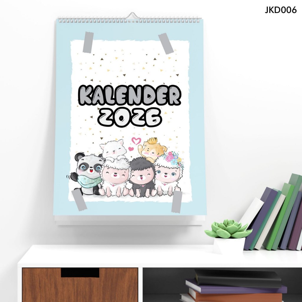 2026 Aesthetic Unique premium Wall Calendar, Coolest, 7 แผ่น