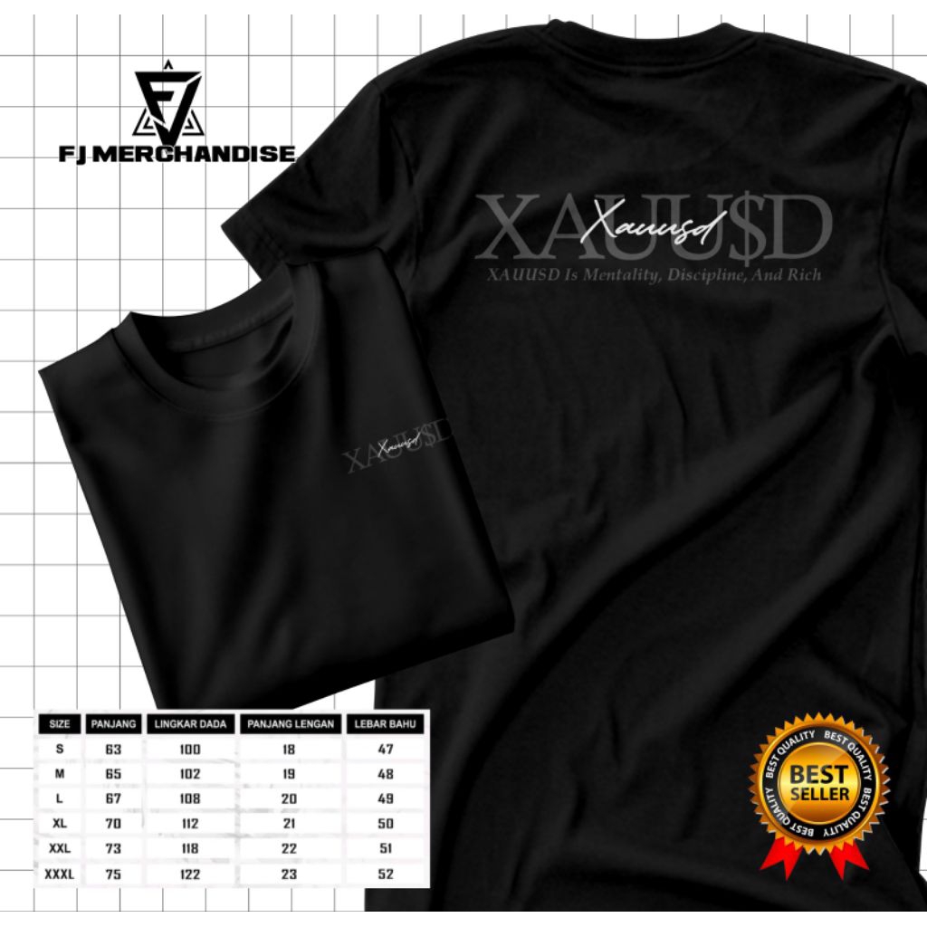New Youth Treder T-shirt Black Mens Top XAUUSD
