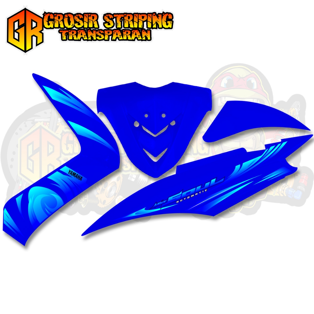 โปร่งใส Striping Mio Soul คาร์บูเรเตอร์ Polet Lis Simple Elegant วัสดุพรีเมี่ยมใสใส - รูปที่ 2