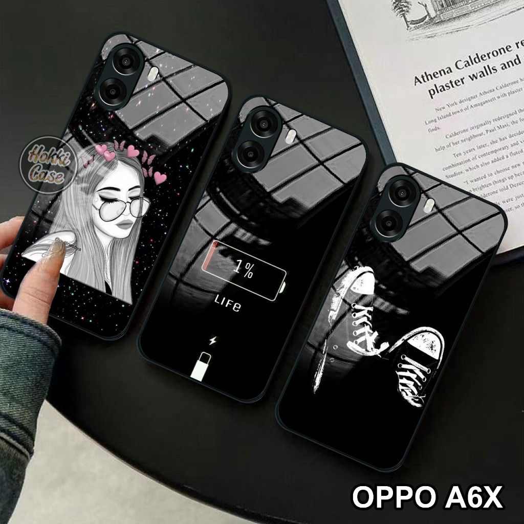 เคส HP Oppo A6X - เคส Oppo A6X Glass Softcase - เคส Oppo A6X - ซิลิโคน Oppo A6X - เคสโทรศัพท์ Oppo A