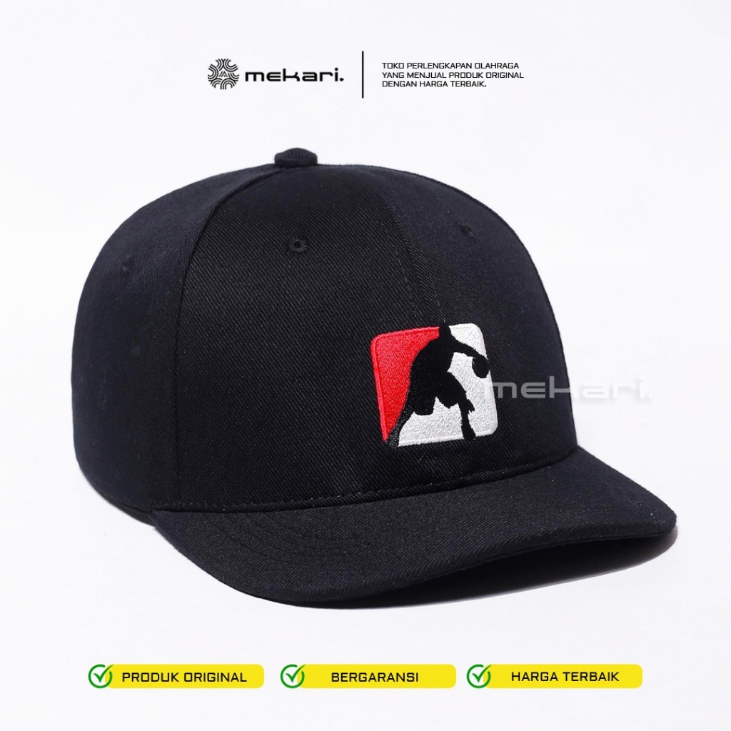 หมวกโลโก้พื้นฐาน Hype - หมวก Snapback อินโดนีเซีย Hype สําหรับผู้ชายและผู้หญิงสีดํา