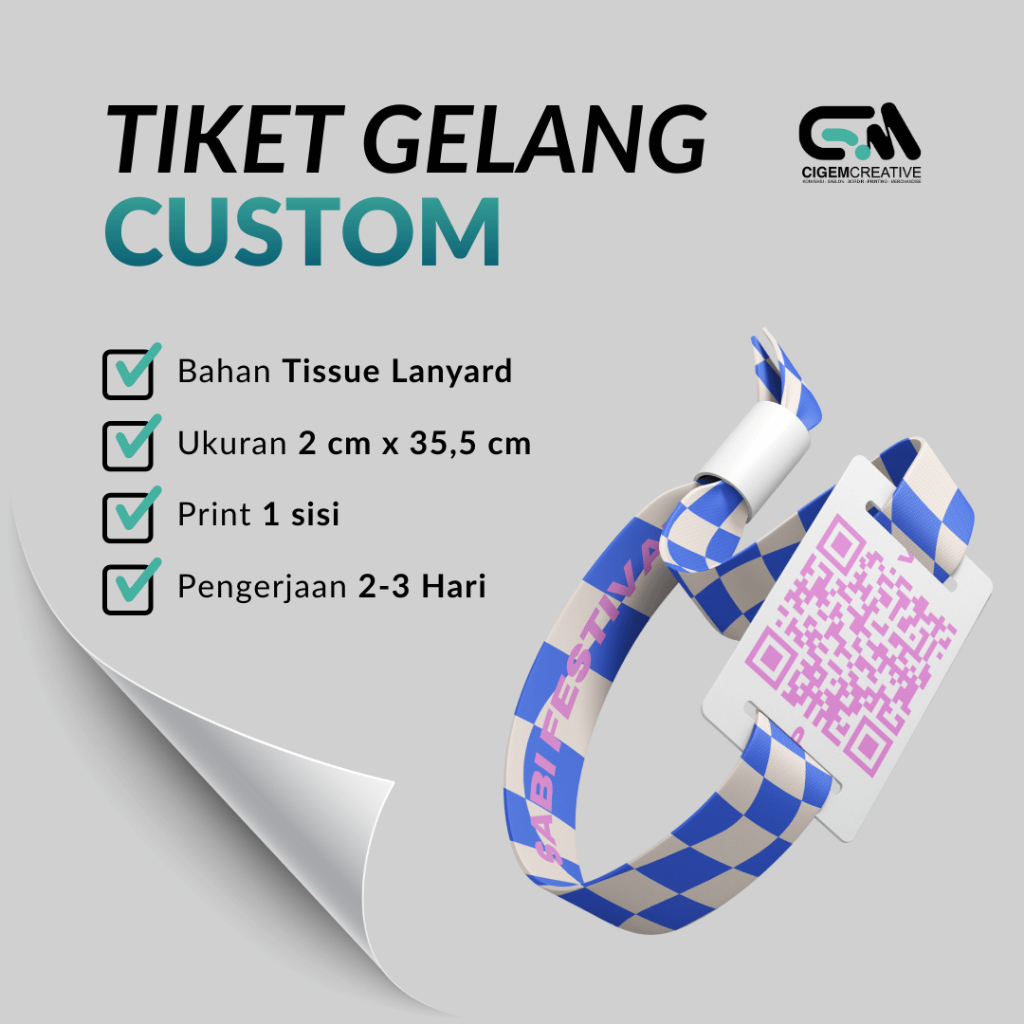 CUSTOM CONCERT BRACELET TICKETS LANYARD EVENT WRISTBAND ผ้าพิมพ์เสื้อผ้าที่กําหนดเอง