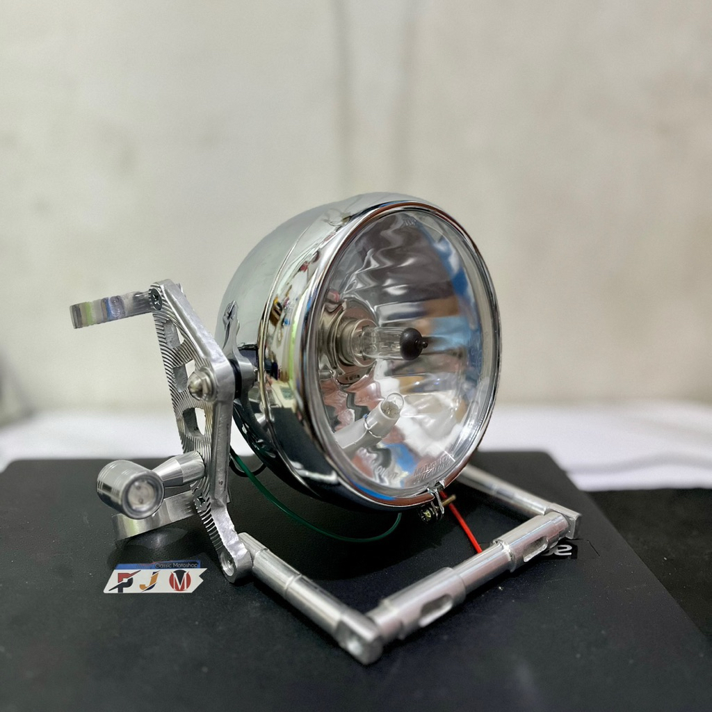 กระจกไฟหน้า CB 125 นําเข้า CB 125 Reflector plus หูไฟหน้า plus ชุดแผ่นไฟเลี้ยว Led ขนาดเล็กนําเข้า