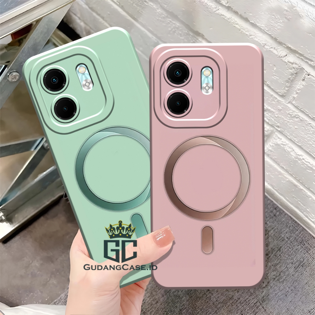 Softcase Infinix Hot 50i / Smart 9 / Smart 9 HD Casing Flex Procamera Rainbow Circle Motif