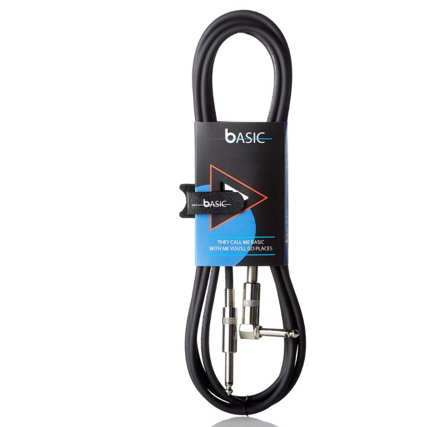 สายเครื่องมือ Bespeko Basic BS300P – แจ็ค 6.3 มม. – แจ็ค 6.3 มม. 90° / 3 เมตร INSTRUMENT CABLE - Zea