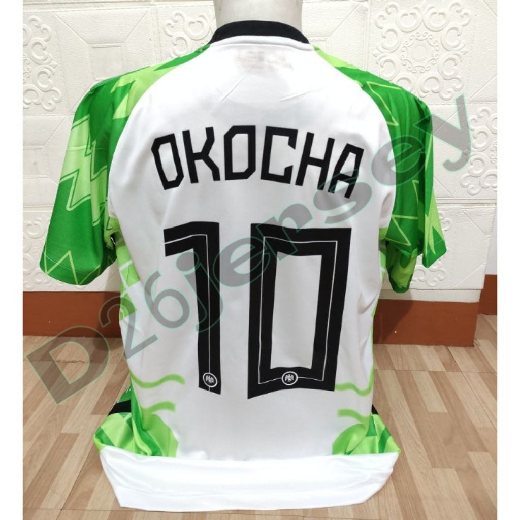 NigerRiaA_ Home Jersey 2020 / 2021 + ชื่อพิมพ์ OSIMHEN 9 / OKOCHA 10 / Custom เป็นคุณเหมือนแบบอย่างเ