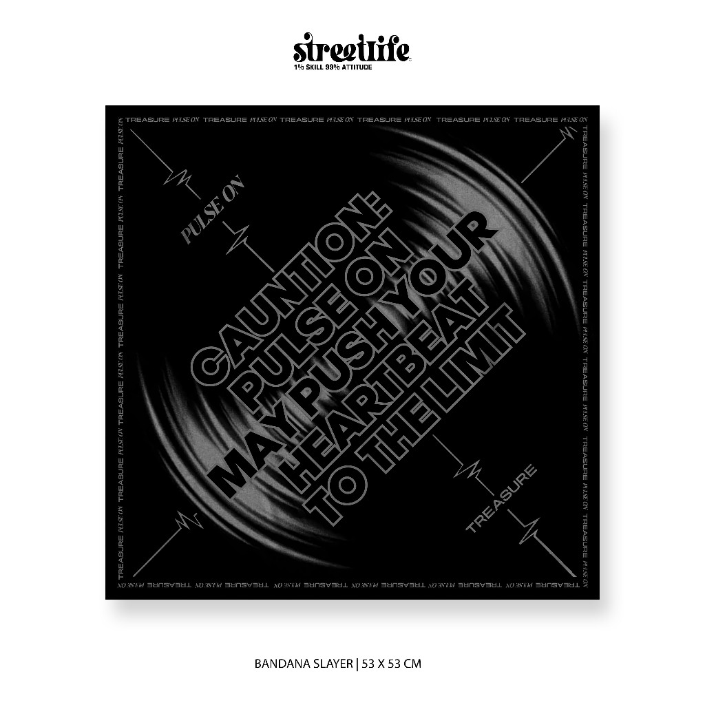 TREASURE PULSE ON 2026 BANDANA / TREASURE KPOP / PULSE ON SCRAFT BANDANA ราคา ถูกที่สุด ดีลบีเคเค แกลเลอรีภาพที่ 3