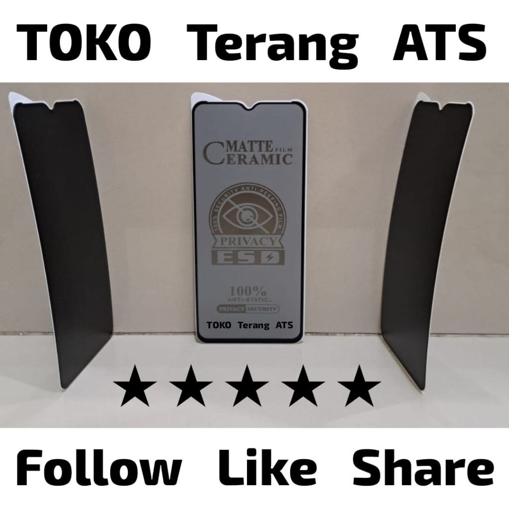 Tempered Ceramic Matte Privacy | Anti Spy All Type ITEL TG Anti Scratch เซรามิค Matte ความเป็นส่วนตั