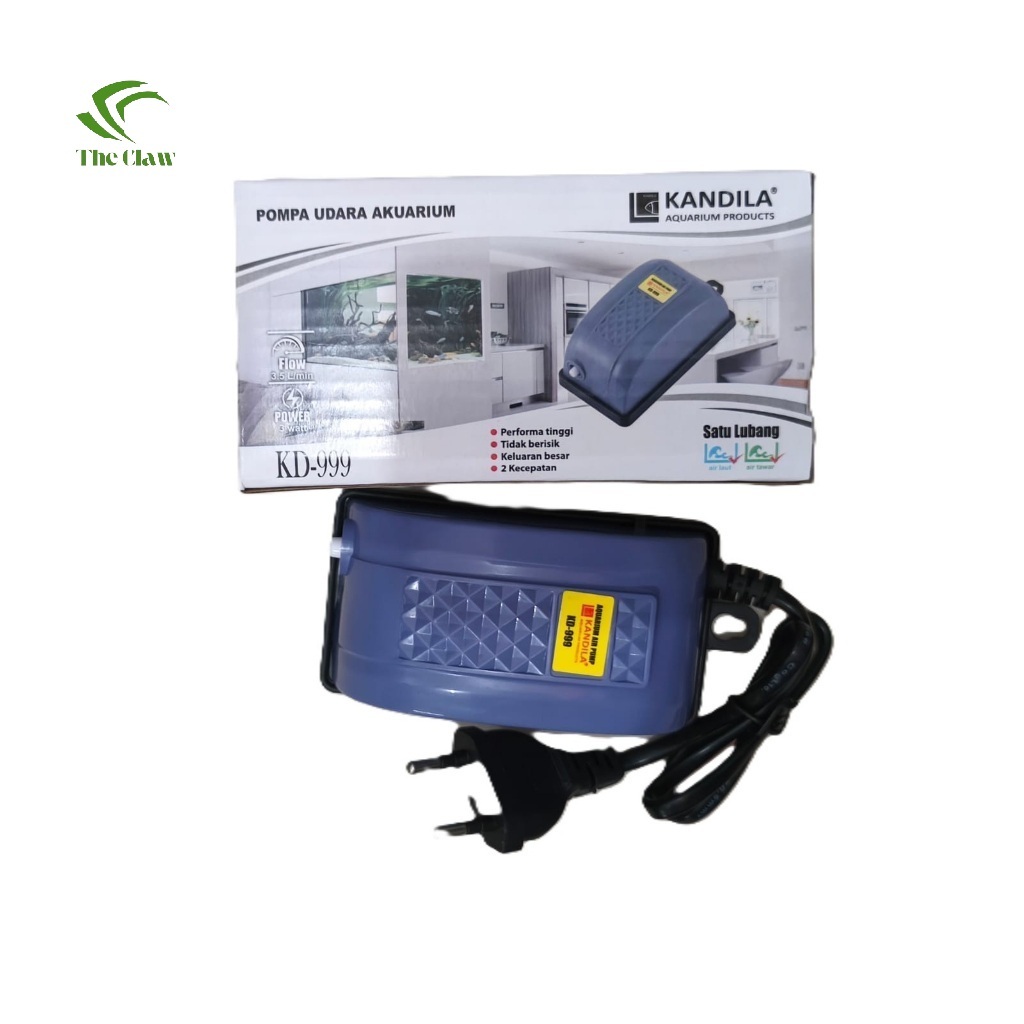 (แฮมส์) KANDILA KD999 ปั๊มลม / เครื่องเติมอากาศ 1 หลุมปลาพิพิธภัณฑ์สัตว์น้ํา KD999 ปั๊มลม Single Out