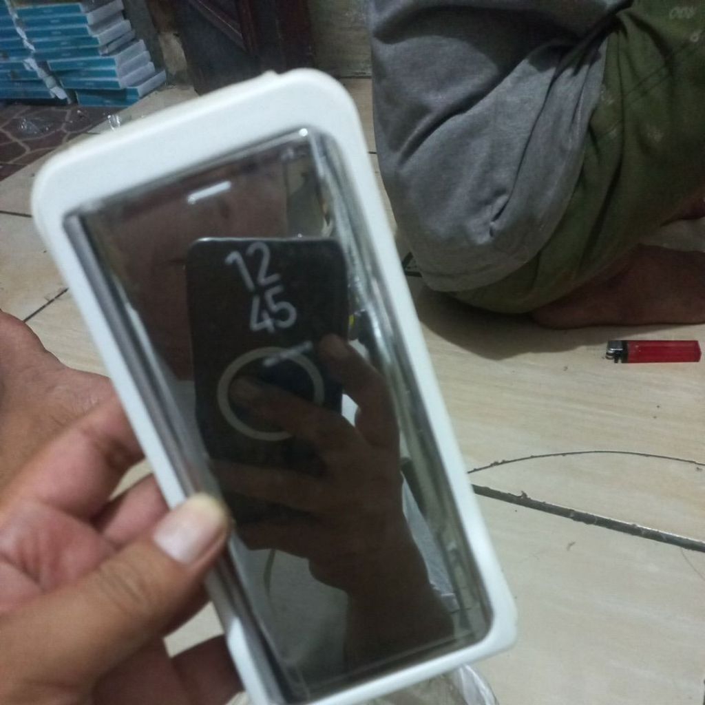 Flip Cover Silver Samsung Galaxy S9 เฉพาะหรูหรา