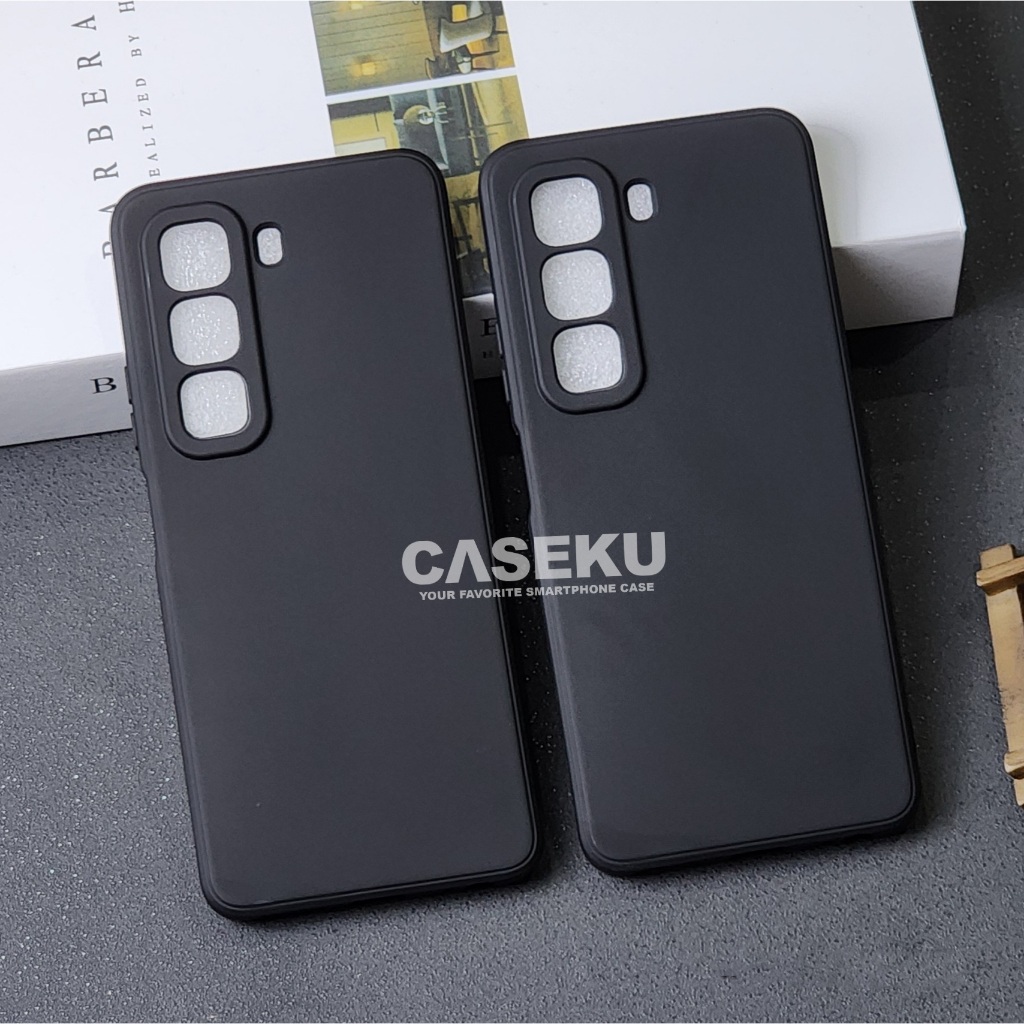 Infinix Hot 50 Pro Infinix Hot 50 Pro Plus Infinix Hot 50 4G Softcase Macaron Square Black / Case Sq