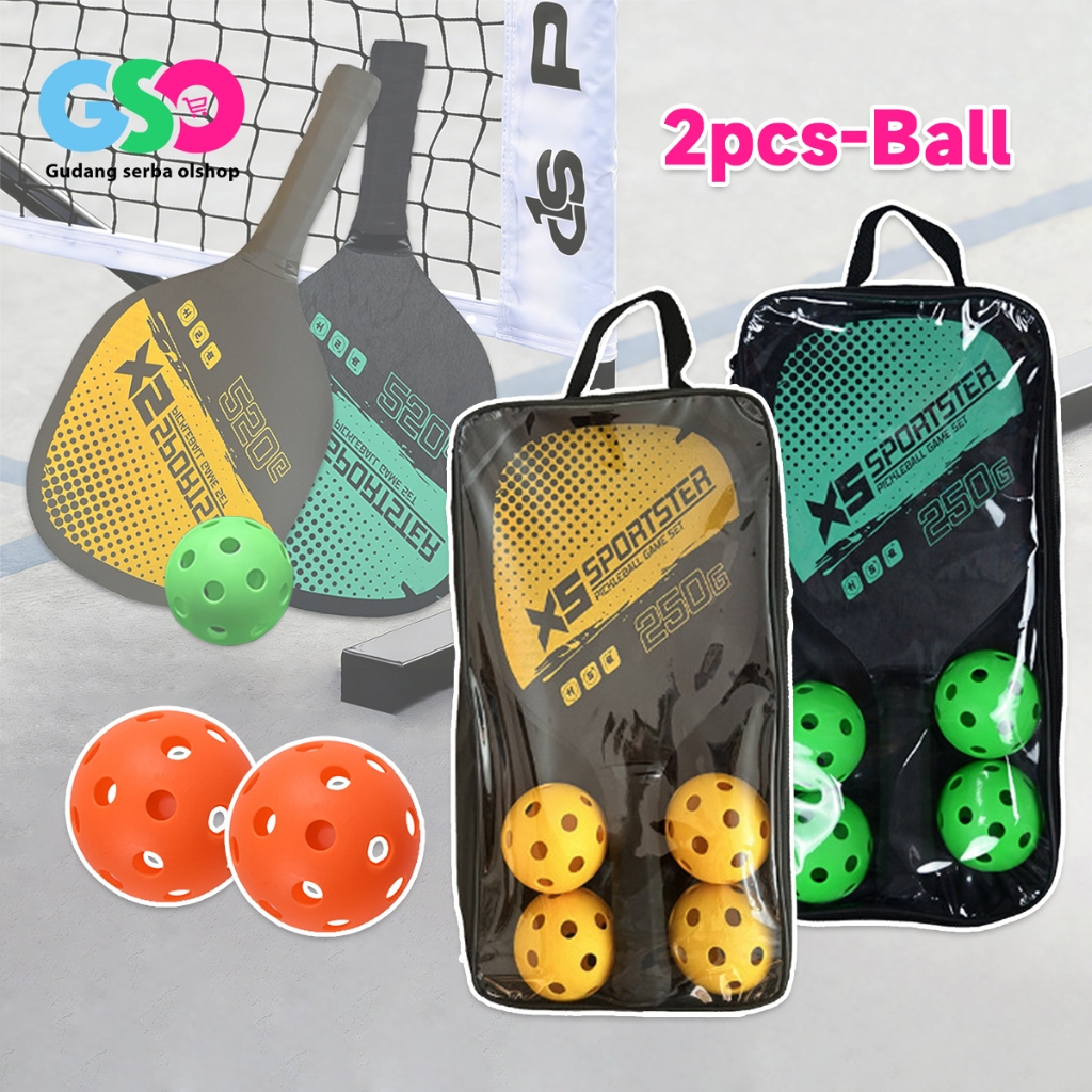 Racket Pickleball Paddle Set-2 แร็กเก็ต 4 ลูก & กระเป๋า Holster-Padel Gear-Padel Bat