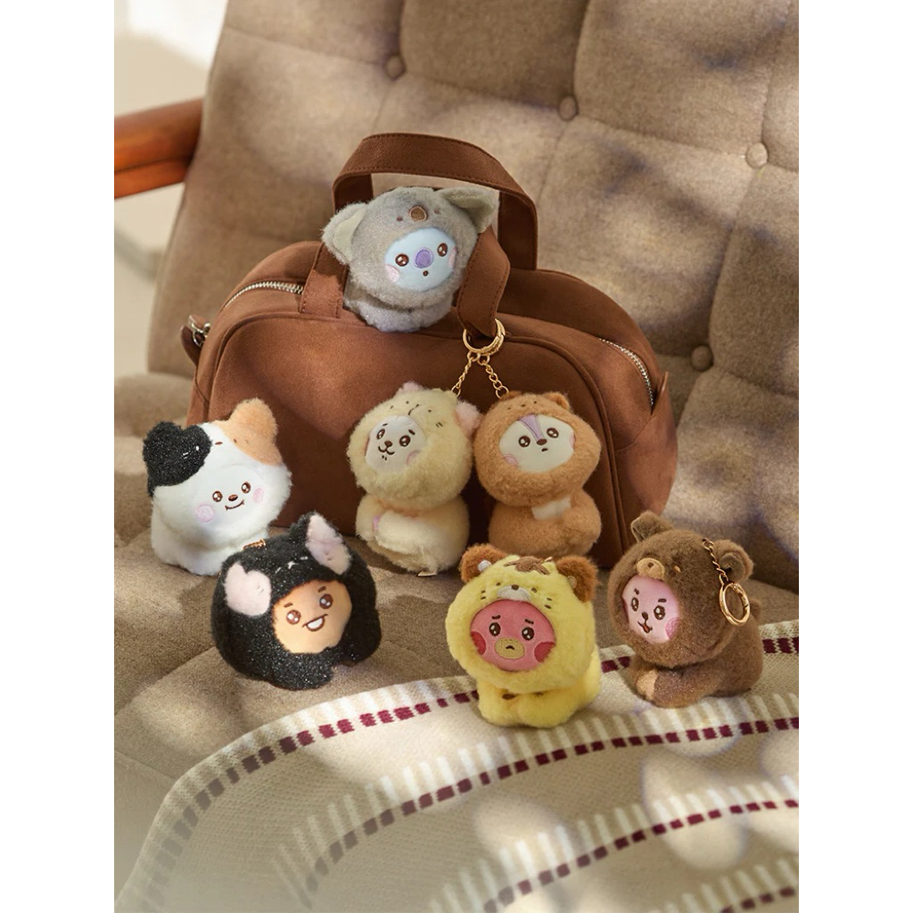 GANTUNGAN BT 21 พวงกุญแจปุยมากขึ้น BT S ที่แขวนกระเป๋าตุ๊กตา Unoff BT-21