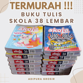 (10 PCS) Buku Tulis SKOLA 38 Lembar