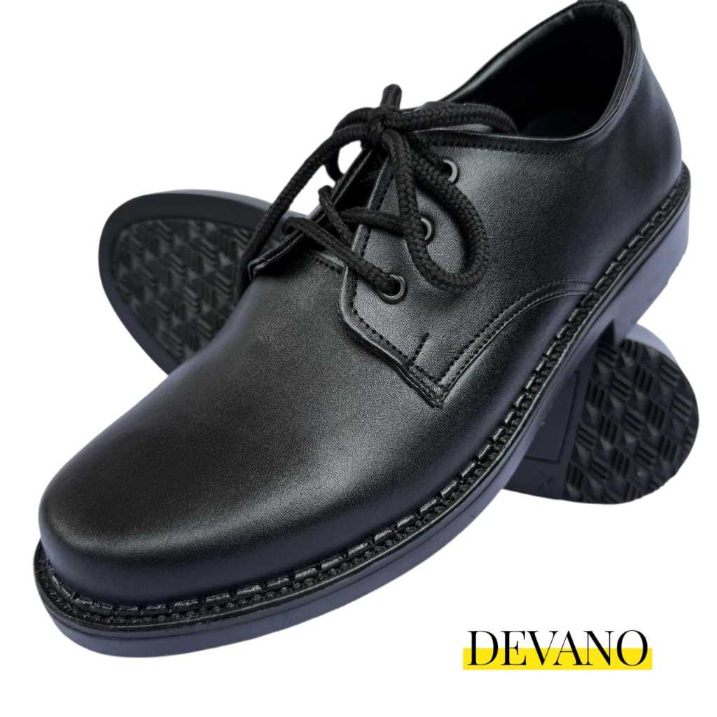 EXLASO/DEVANO Devano รองเท้า Exlaso A01adinova ผู้ชายหนังสีดํารองเท้าทํางานสํานักงาน