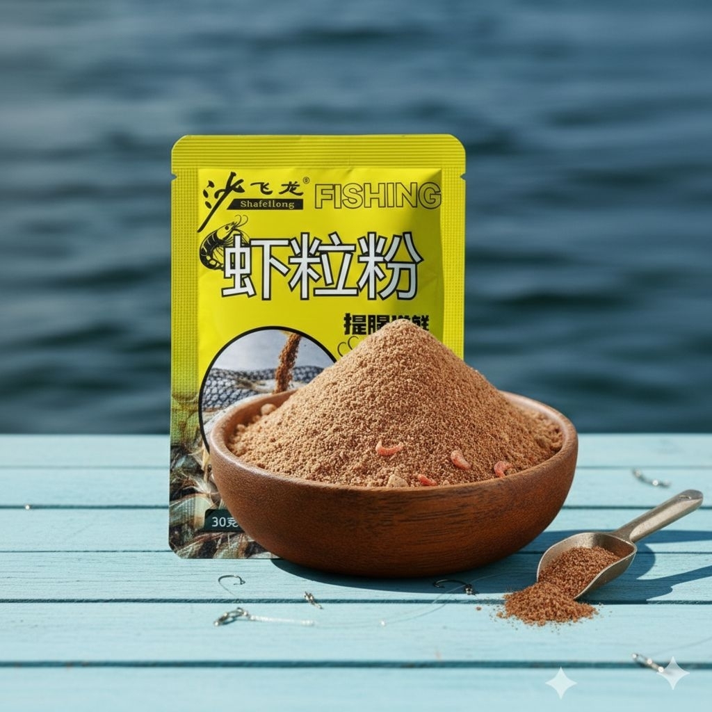 [GACOR] Nailoong Fishing เหยื่อตกปลาผงกุ้งบริสุทธิ์ - Sharp Fishy Aroma
