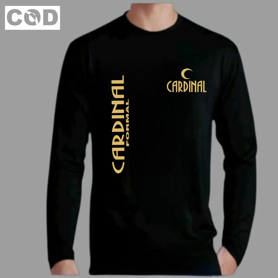 GET 1 ชิ้น CarD Bulan Kr PJ Gold Distro เสื้อยืด, แขนยาวล่าสุด, เสื้อทางการพระคาร์ดินัล, วัสดุผ้าฝ้า