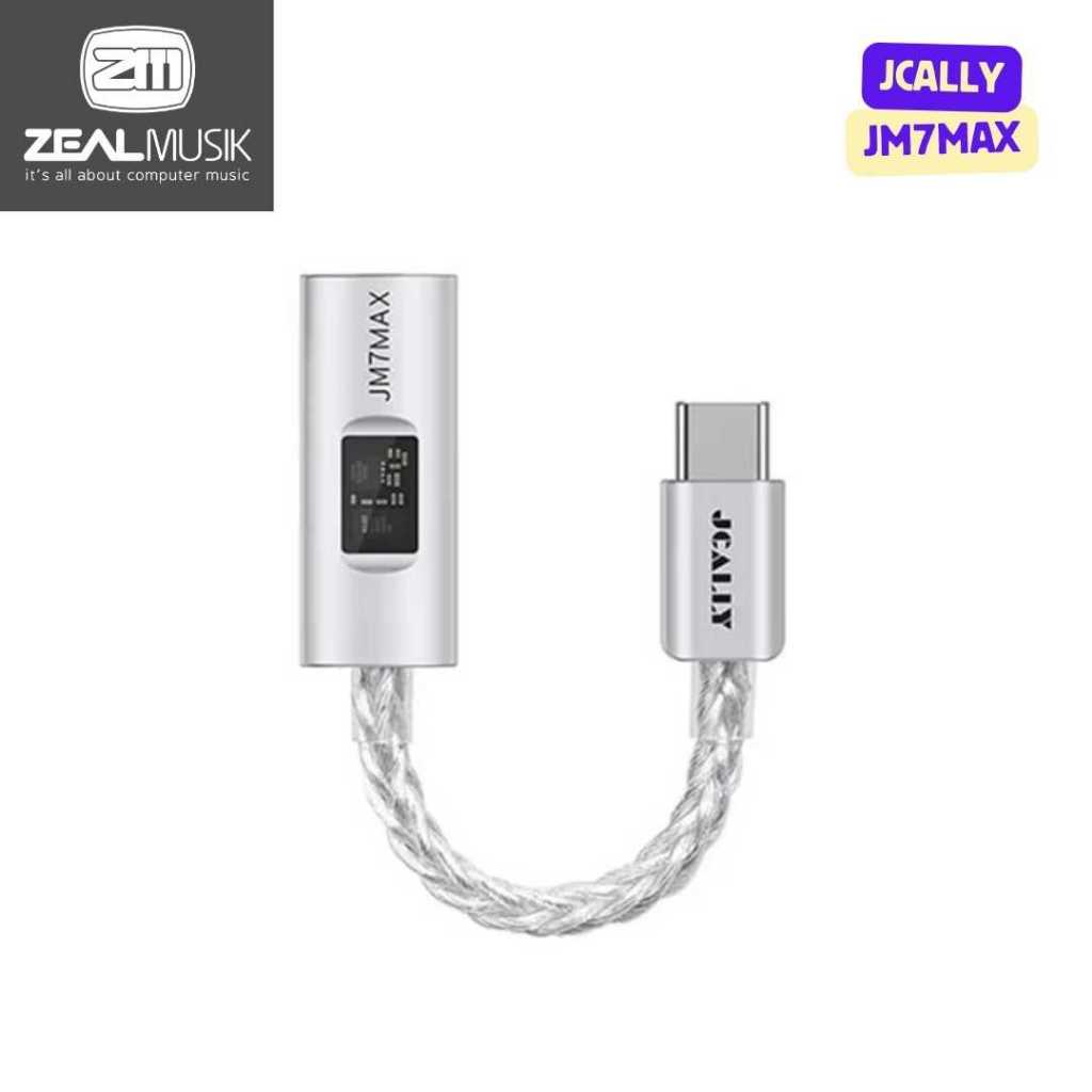 JCALLY JM7MAX CX3193 อะแดปเตอร์ดองเกิลแบบพกพา USB DAC / AMP - Zeal Music Jogja