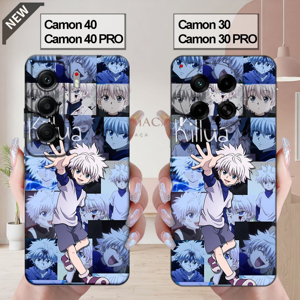 เคส Tecno CAMON 40 | CAMON 40 Pro _เคส CAMON 30 | CAMON 30 PRO - ปลอกสีดําใสยืดหยุ่น