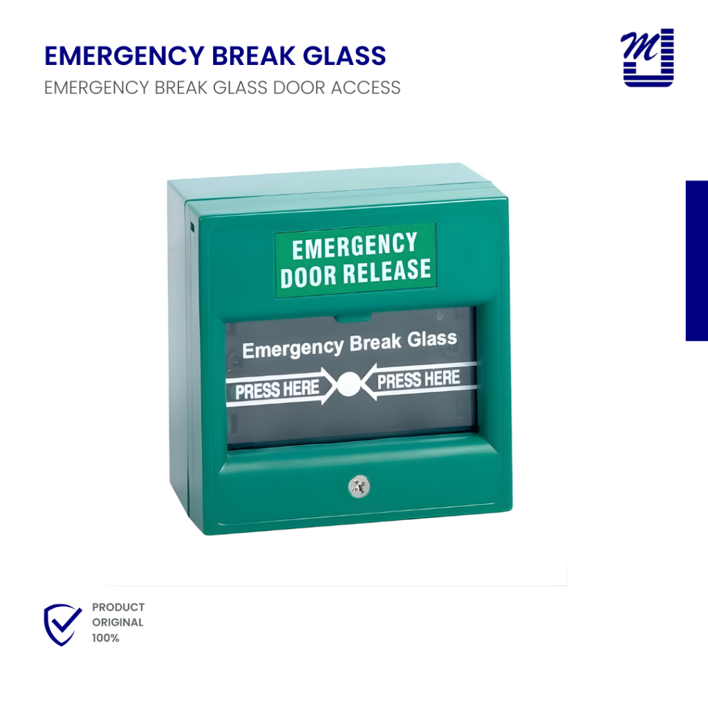 TOMBOL Emergency Break Glass สีเขียว/แดง-ปุ่มฉุกเฉิน Break Glass Manual Call Point Fire Alarm & Door