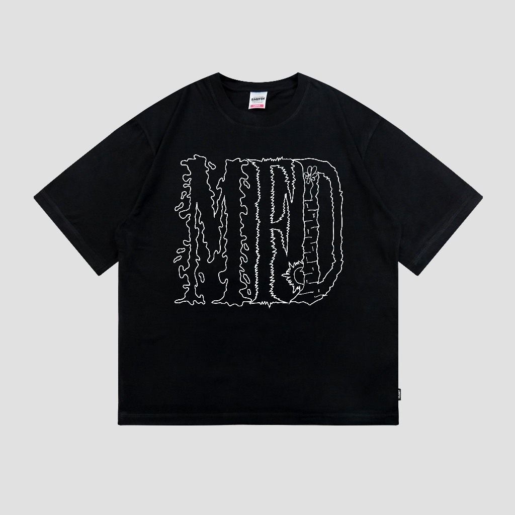 EMEFDI TSHIRT OVERSIZE รหัส PAW BLACK - COTTON OVERSIZE TSHIRT
