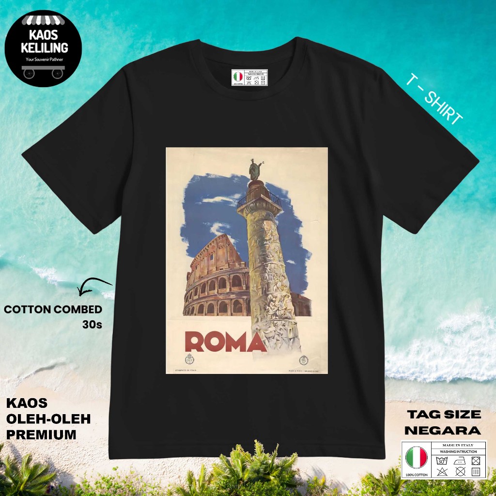 ITALY SOUVENIR T-SHIRT 10 WITH ORIGINAL ITALY LABEL TAG ของขวัญพรีเมี่ยม SOUVENIR CLOTHES