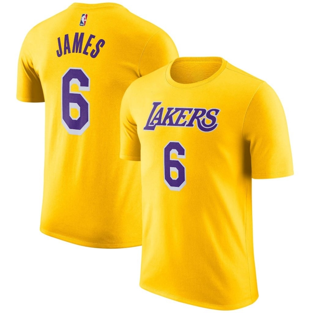 เสื้อยืด - เสื้อยืด - เสื้อเชิ้ต - NBA Lakers James 6