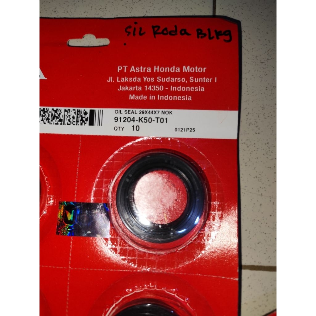 (ORIGINAL). ซีลล้อหลัง. (29X44X7). BET ESP. 91204-K50-T01. อืม อืม อืม อืม อืม อืม