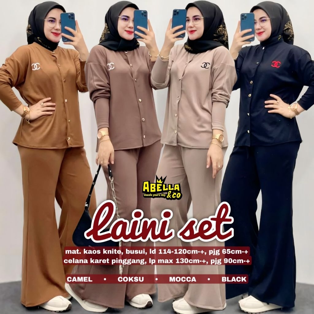 Laami Womens Set Premium Nursing Knite T-Shirt Oneset Bestseller By Abella