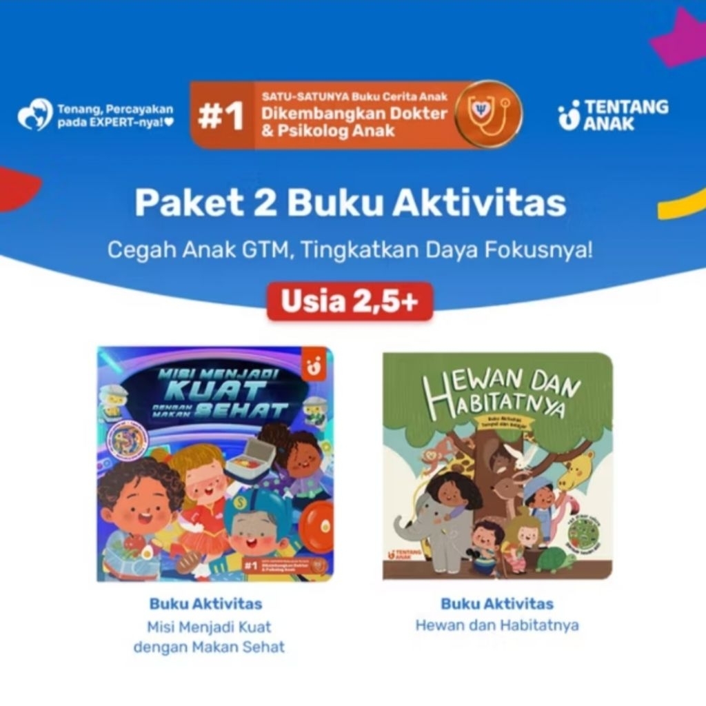 หนังสือประสาทสัมผัสสําหรับกิจกรรมสําหรับเด็ก: Animal & Habitats, Strong and Healthy - Motor & Creati