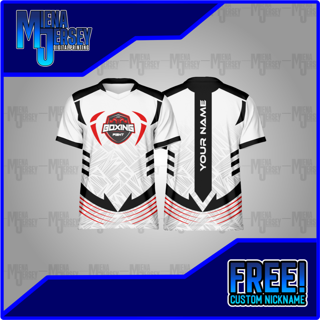 BOXING JERSEY / BOXING CLOTHES / เสื้อยืด BOXING FREE NICK NAME