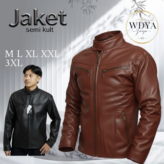 jaket semi kulit resing anti air (waterproof)