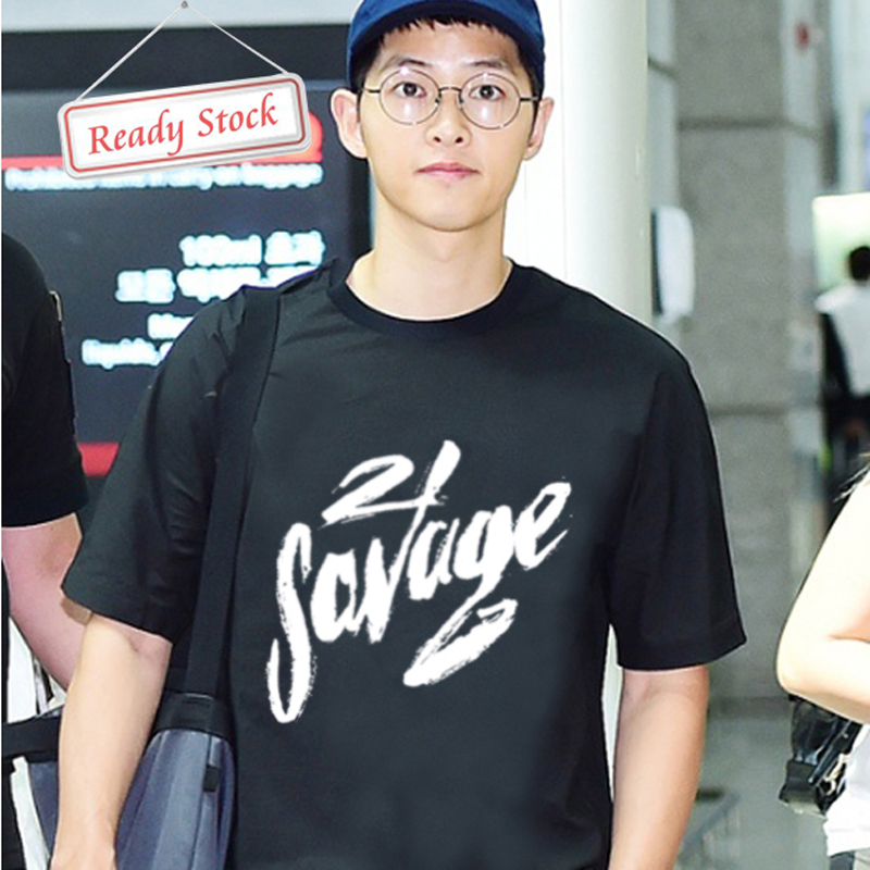 Kaos 21 Savage Tshirt เสื้อยืดผ้าฝ้าย 100% ขนาด SML XL XXL 3XL 4XL