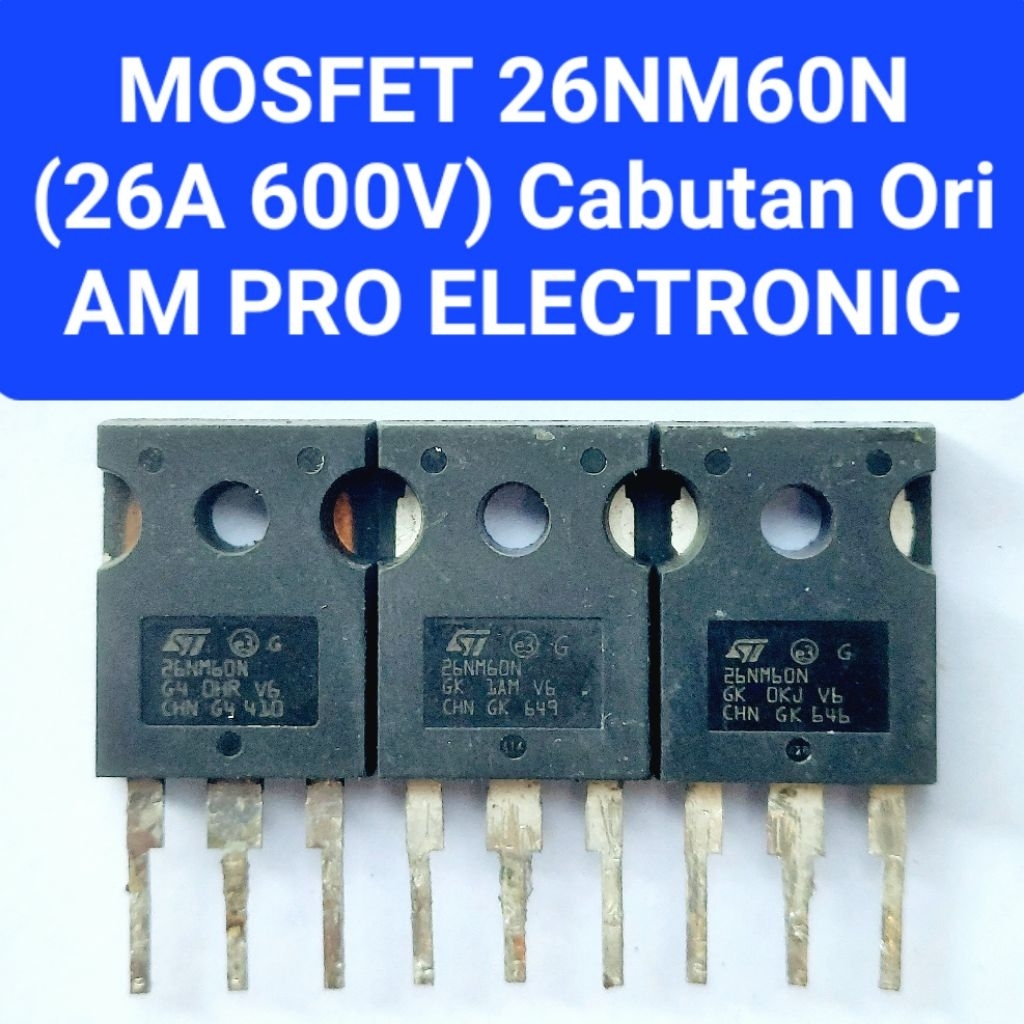 20NM60N MOSFET 26NM60 CAPUTAN ORIGINAL FET 26NM60 NORMAL