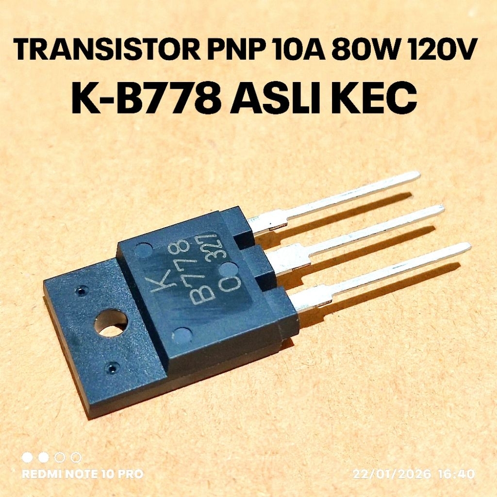 (1 ชิ้น) ทรานซิสเตอร์ 2SB778 B778 B778 B 778 ORIGINAL KEC