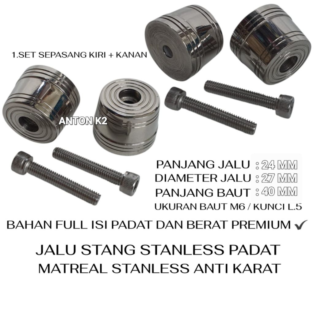 STAINLESS MOTORCYCLE HANDLEBAR STEEL/PREMIUM STAINLESS HANDLEBAR STEEL FOR AUTOMATIC MOTORCYCLES, KA