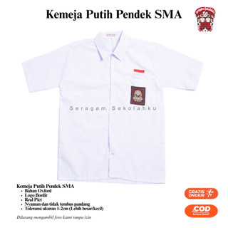 Baju Seragam Sekolah SMA Kemeja Putih Lengan PENDEK