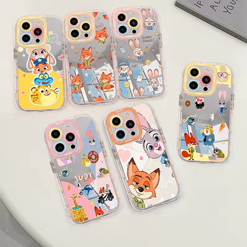 เคส IPHONE 14 15 PRO MAX 3D พิมพ์กระจก Zootopia ปลอกซิลิโคนน่ารัก Hp PB92 PB11096