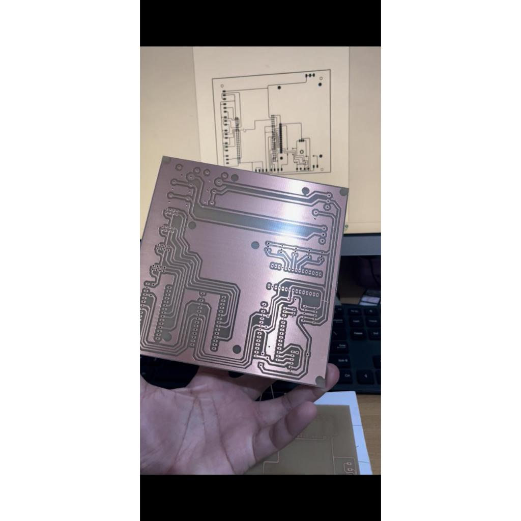PRINT PCB SINGLE LAYER FIBER FR4 พร้อมหน้ากาก