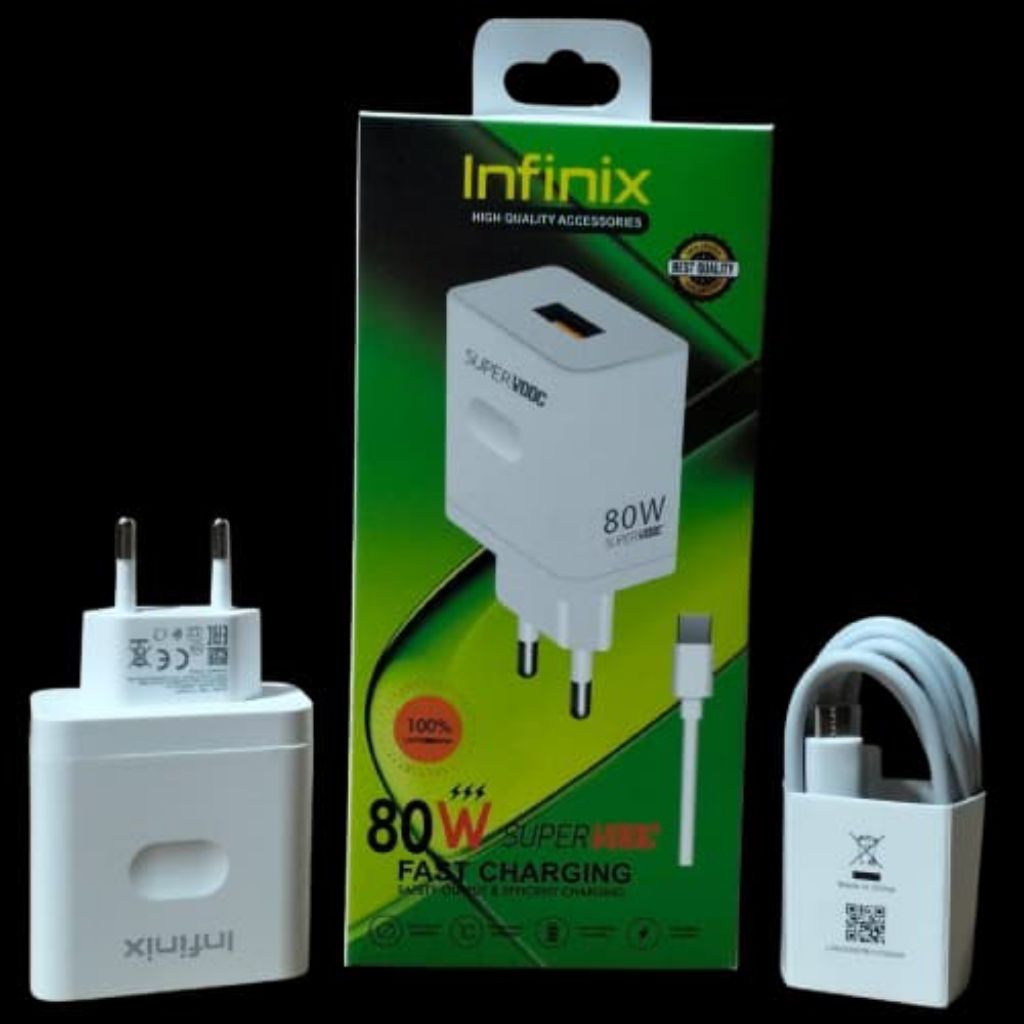 INFINIX 80W SUPER VOOC CHARGER TC Charger Infinix 80W Super Vooc