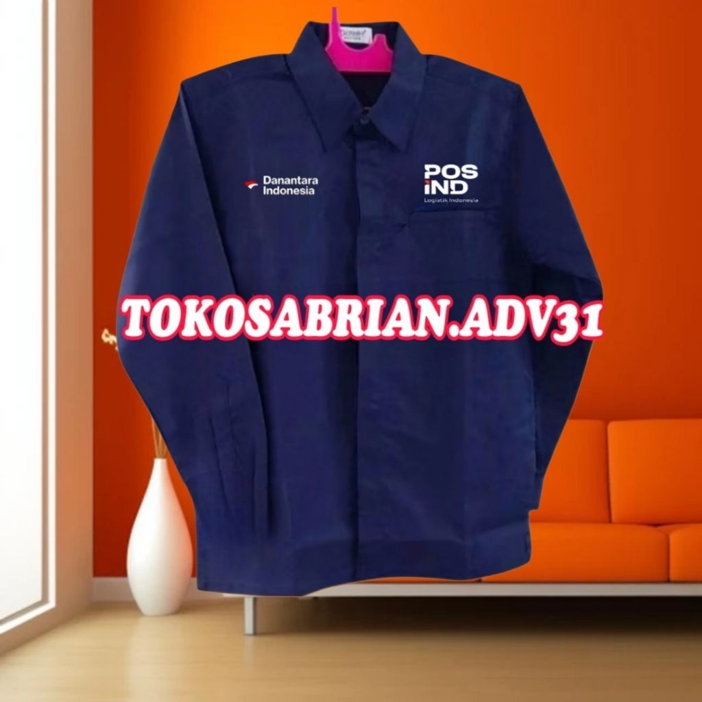 KEMEJA POS INDONESIA เสื้อ Pos เสื้อ Navy Post Uniform