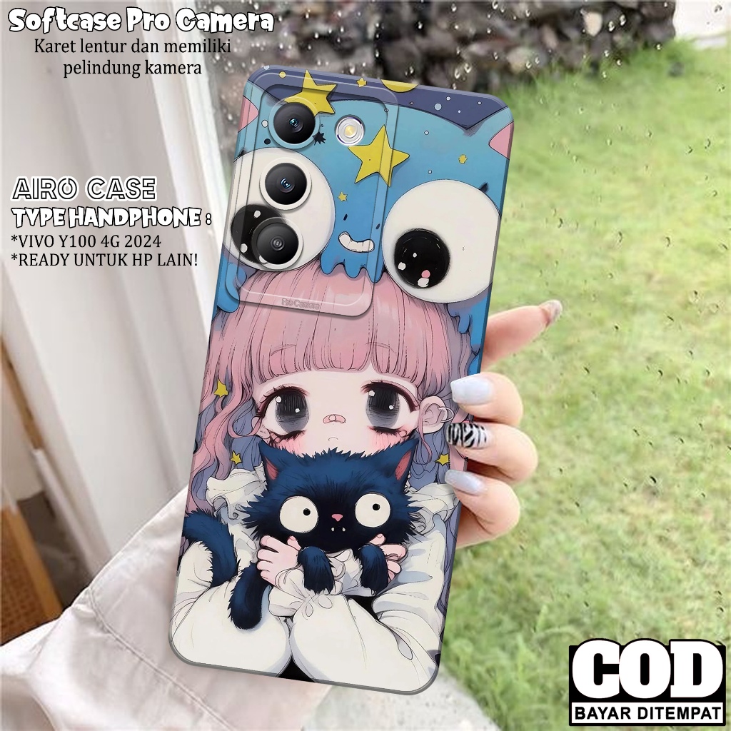 เคส VIVO Y100 4G 2024 ล่าสุด - เคส VIVO Y100 4G 2024 Softcase - เคสแฟชั่นการ์ตูน - เคส VIVO Y100 4G 
