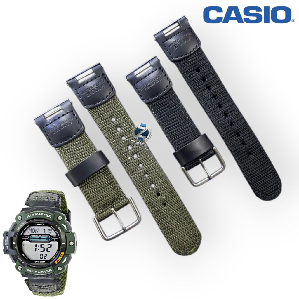 สายนาฬิกา Casio/Casio Canvas หรือสายไนลอน 18mm AE-100,AE1200,AE-1300 Nyilon/Canvas Strap Replacement