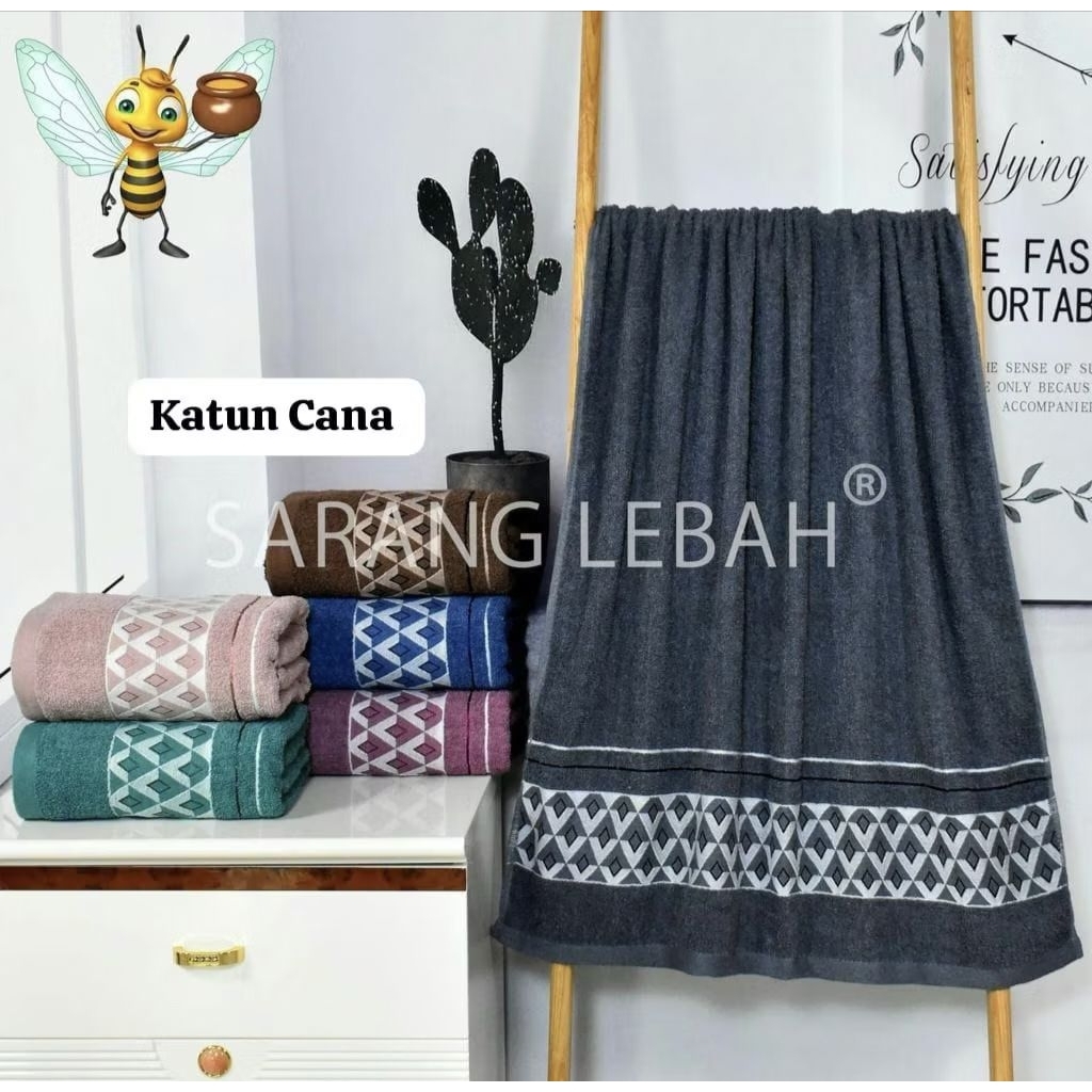 KATUN [70x140] ผ้าขนหนูผ้าฝ้ายรังผึ้ง ขนาด 70x140