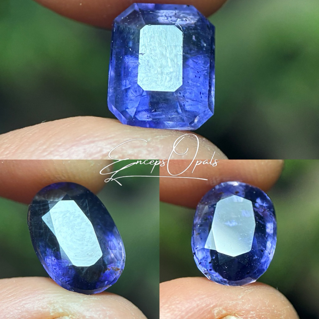 พลอย iolite ธรรมชาติ / หิน iolite ธรรมชาติ